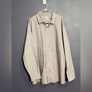 A Frame Men’s Collared Button Down Purple Striped